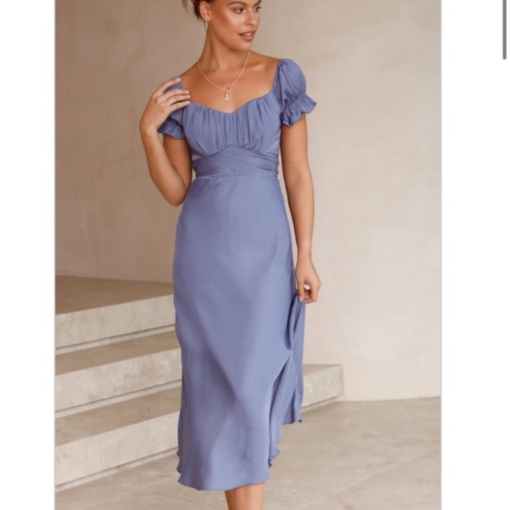 silky midi dress